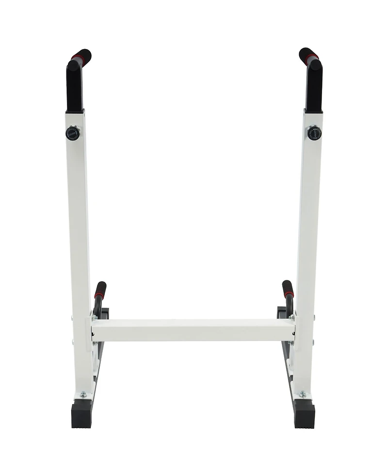 BalanceFrom Dip Stand, Home Gym Exercise Equipment Steel Bar, 500 Pound Capacity, White