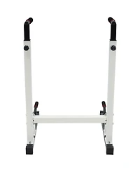 BalanceFrom Dip Stand, Home Gym Exercise Equipment Steel Bar, 500 Pound Capacity, White