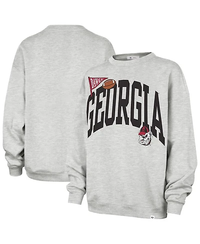 '47 Brand Women's Gray Georgia Bulldogs Icon Fleece Sweatshirt