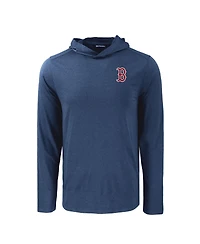Cutter & Buck Men's Navy Boston Red Sox Coastline Epic Comfort Eco Hoodie Long Sleeve T-Shirt