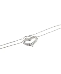 Pre-Owned Tiffany & Co Platinum Diamond Large Heart Pendant