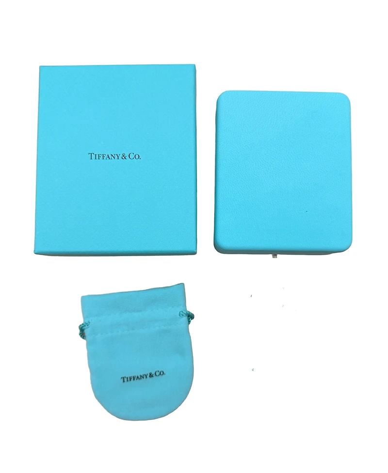 Pre-Owned Tiffany & Co White Gold Diamond Atlas Bar Pendant