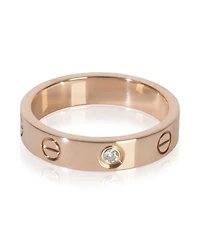 Pre-Owned Cartier Rose Gold Diamond Small Model Love Ring
