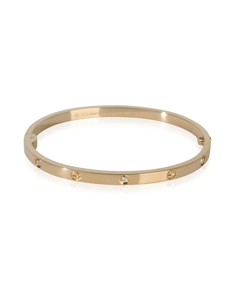 Pre-Owned Cartier Yellow Gold Diamond Small Model Love Bracelet