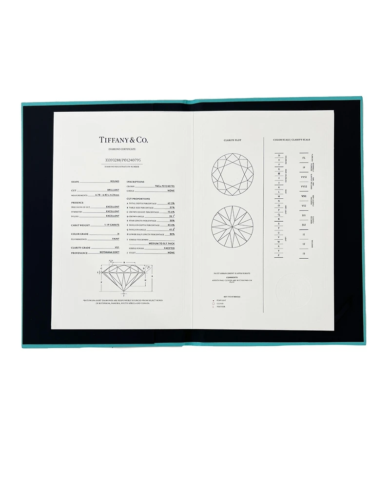 Pre-Owned Tiffany & Co ct Round Brilliant Diamond Engagement Ring