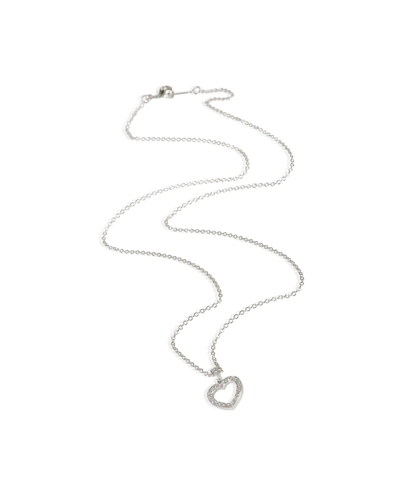 Pre-Owned Tiffany & Co Platinum Diamond Metro Heart Pendant