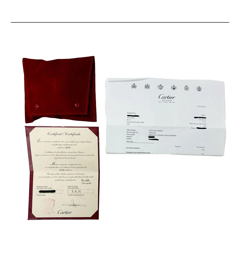 Pre-Owned Cartier Yellow Gold Diamond Love Bracelet