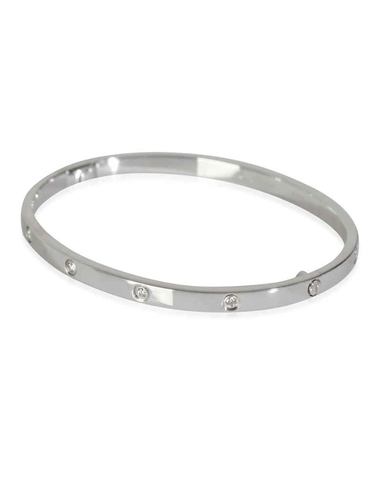 Pre-Owned Cartier White Gold Diamond Small Model Love Bracelet