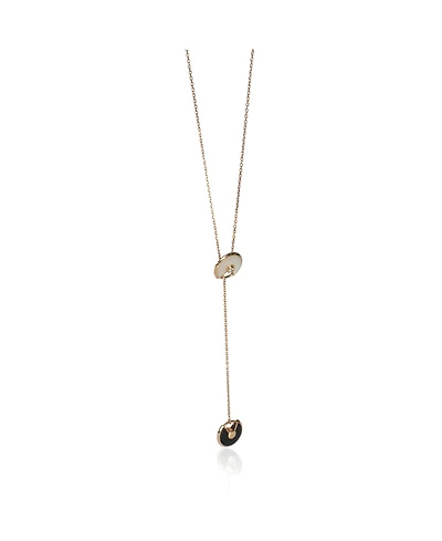 Pre-Owned Cartier Rose Gold Mother Of Pearl and Onyx Amulette de Cartier Lariat Necklace