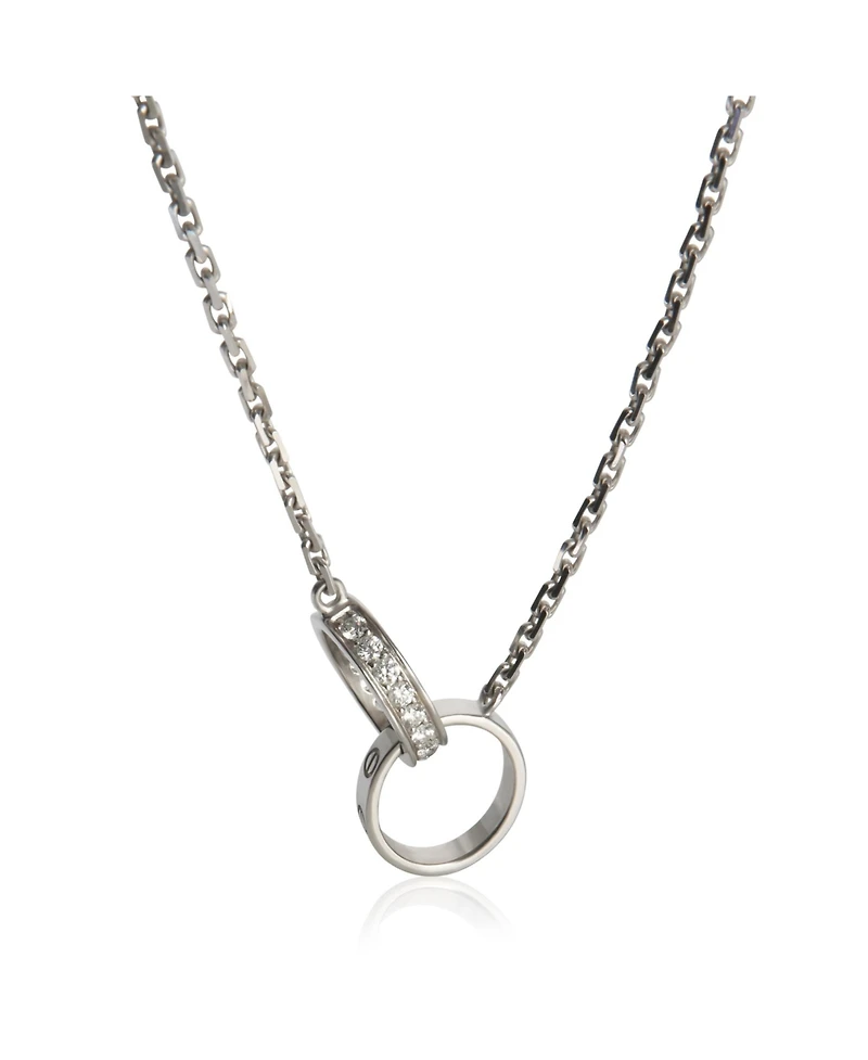 Pre-Owned Cartier White Gold Diamond Love Necklace
