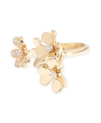Pre-Owned Van Cleef & Arpels Frivole Between The Finger Ring in 18k Yellow Gold 0.37 Ctw
