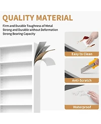 Rainsken 71" Industrial Metal Bookshelf