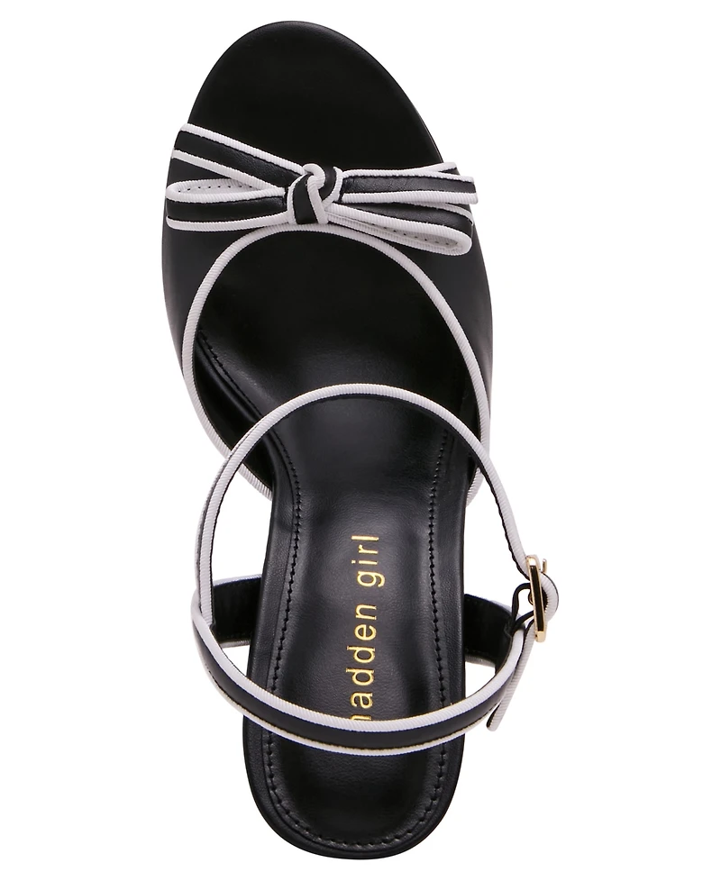 Madden Girl Women's Capture Bow-Embellished Platform Dress Sandals