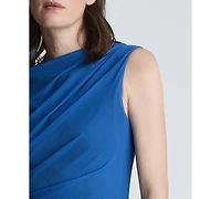 Kenneth Cole Women's Draped Detailed Modern Midi Dress