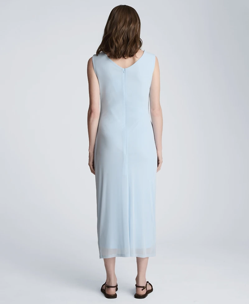 Kenneth Cole Women's Draped Detailed Modern Midi Dress