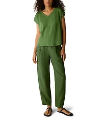 Eileen Fisher Women's Jersey V-Neck Square T-Shirt