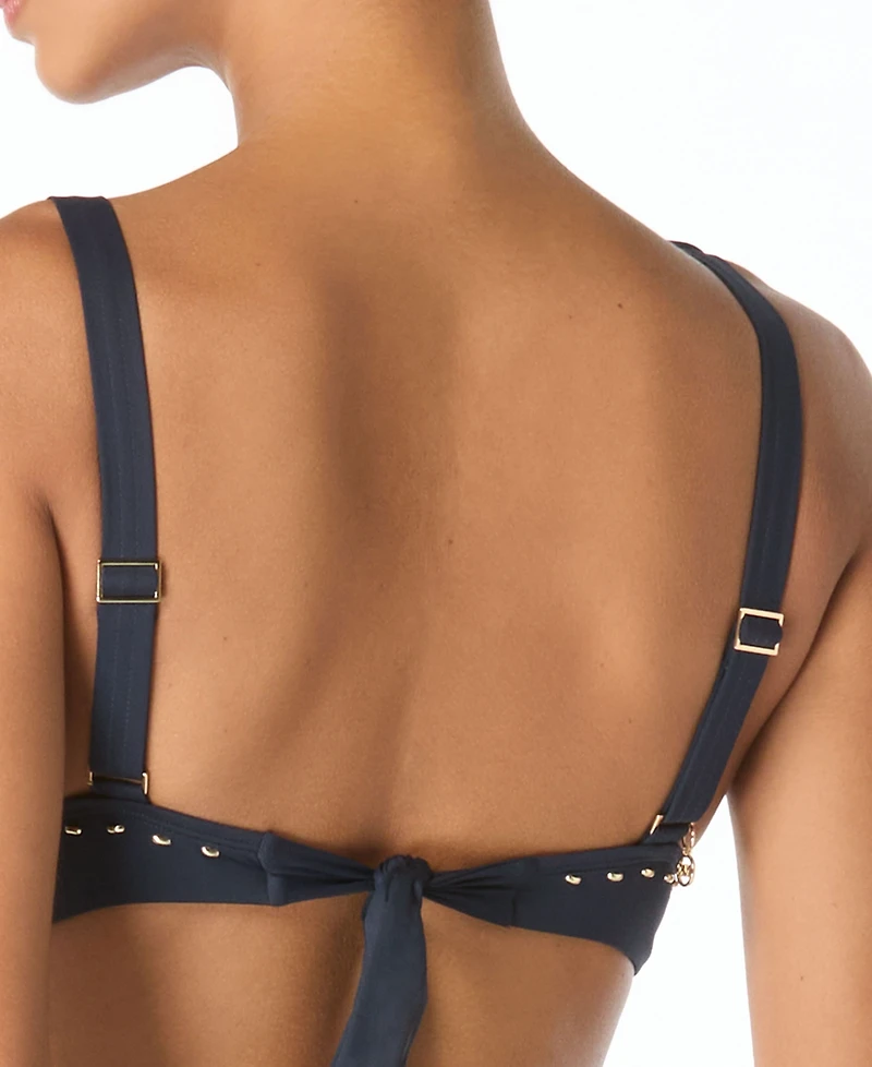 Michael Kors Women's V-Neck Bikini Top