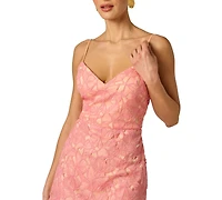 Adrianna Women's Lace V-Neck Sleeveless Dress