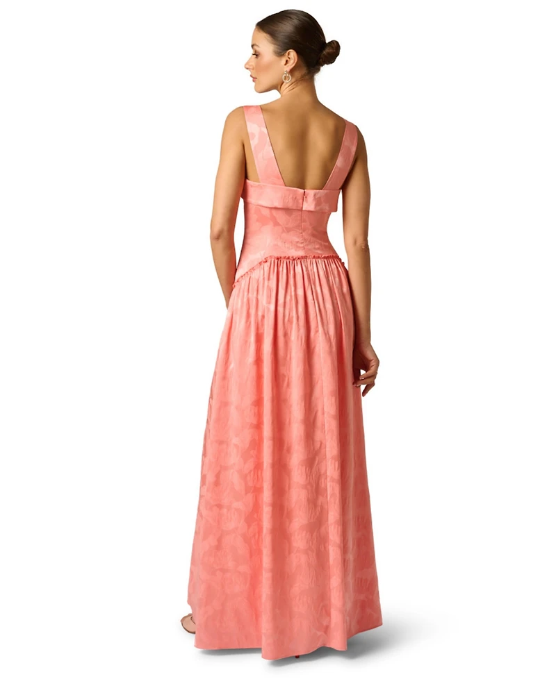Woven Jacquard Long Dress