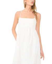 1.state Women's Square Neck Sweep Maxi Dress