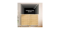 gaomon 5 Drawer Dresser for Bedroom, 47" Tall Modern Chest of Drawers, Curved Profile Design