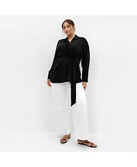 City Chic Women's Telia Side Tie Shirt