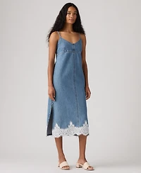 Levi's Women's 90s Denim Sleeveless V-Neck Slip Dress
