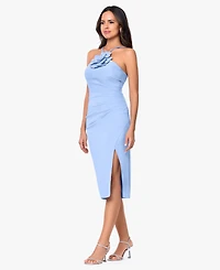 Betsy & Adam Women's Halter Neck Midi Dress