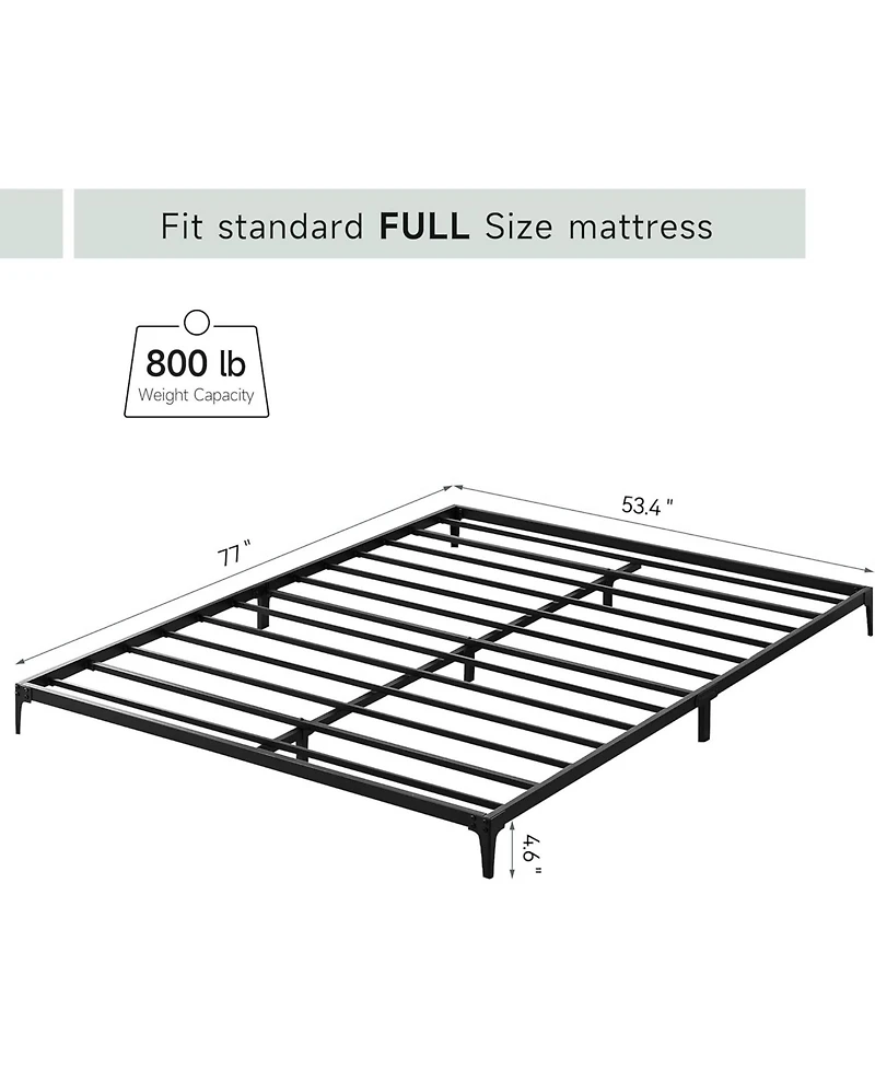 gaomon 14 Inch Twin Metal Platform Bed Frame Heavy Duty Steel Slats Storage No Box Spring Easy Assembly Durability