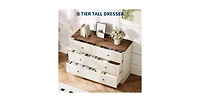 gaomon 6 Drawer Dresser for Bedroom, Horizontal Chest of Drawers