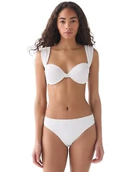 Kate Spade New York Womens Underwire Bikini Top High Cut Bottoms