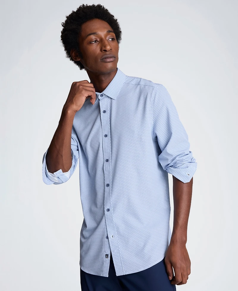 Kenneth Cole Men's Slim Fit Point Collar Button-Down Shirt