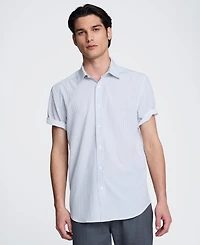 Kenneth Cole Men's Short-Sleeve Point Collar Shirt
