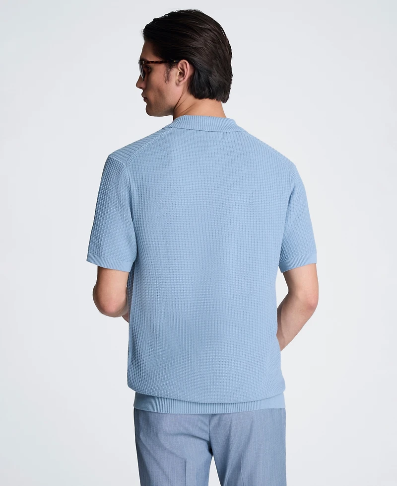 Kenneth Cole Men's Short-Sleeve Polo Sweater