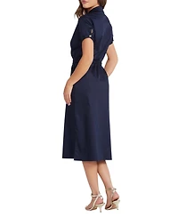 Bishop + Young Women's Lauren Button Front Shirt Dress
