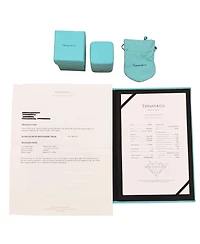 Pre-Owned Tiffany & Co 0.91 ct Round Brilliant Diamond Engagement Ring