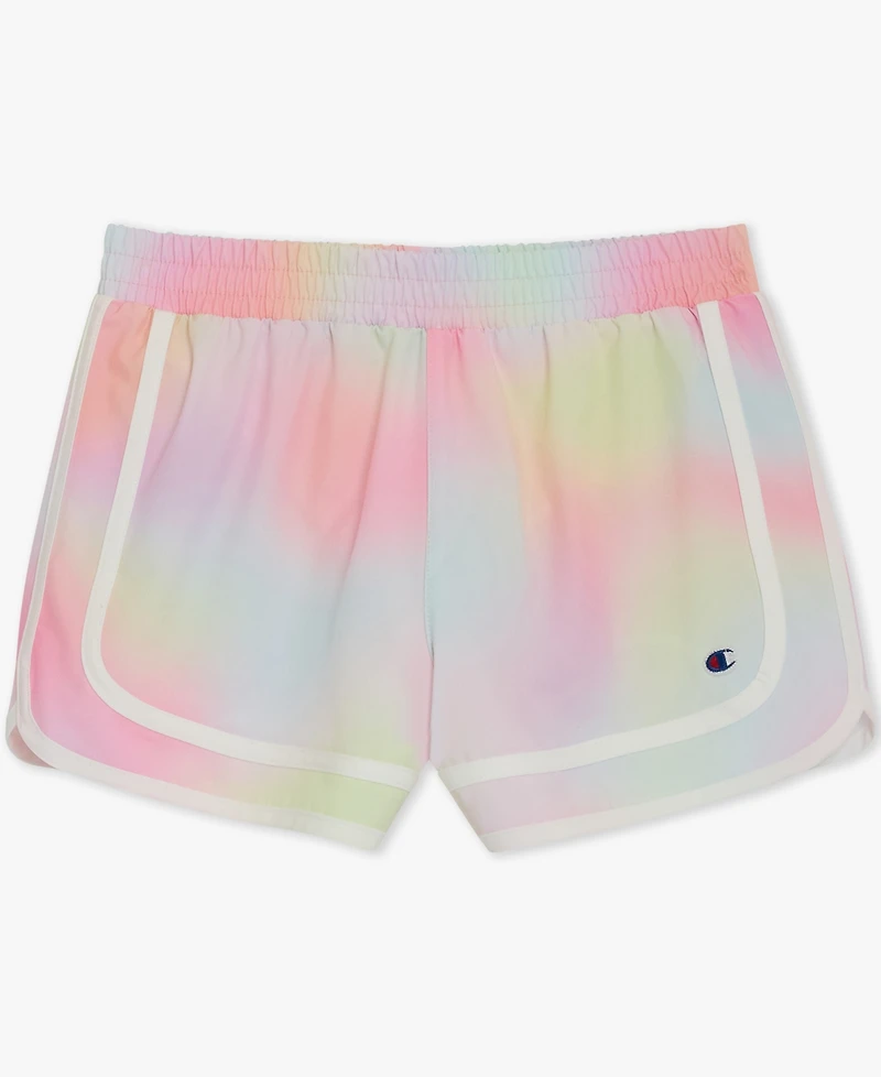Champion Girls' 7-16 Printed Woven Varsity Pull-On Shorts