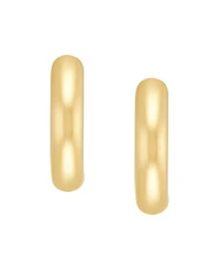 Macy's Reversible Hoop Earrings in 14k Yellow Gold-Plated Sterling Silver