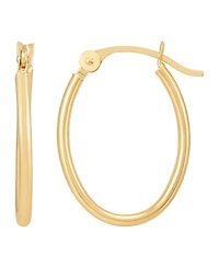 Macy's 2-Pc. Oval Hoop Earrings Set in 10k Yellow Gold