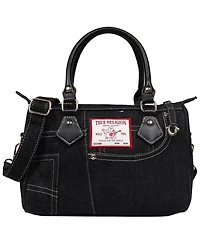 True Religion Denim Heritage Satchel with Top Handles & Crossbody Strap