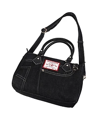 True Religion Denim Heritage Satchel with Top Handles & Crossbody Strap