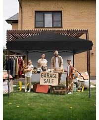 Gaomon Pop Up Canopy Tent 10x10 Outdoor Canopy tz Set Up Heavy Duty Commercial Instant Tent Shelter, 3-Sidewall