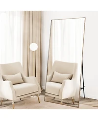 Homfan Full Length Mirror 71" x 31", Large Floor Mirror Free Standing, Full Body Mirror for Bedroom Living Room Gym, Mirror