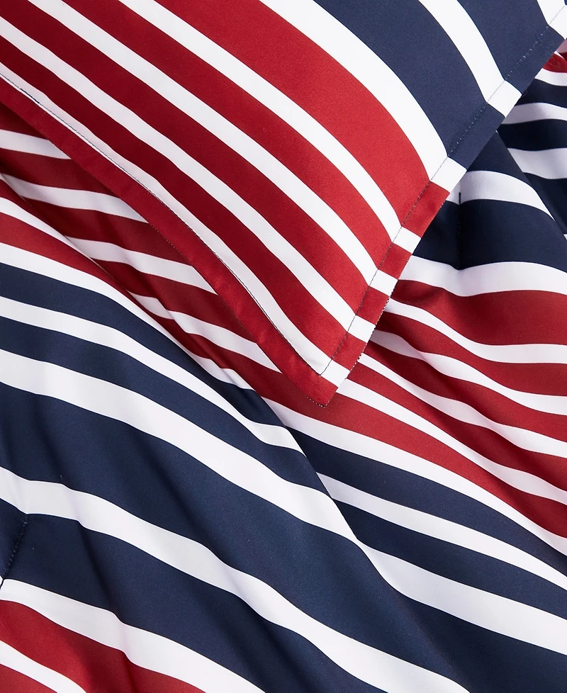 Tommy Hilfiger Favorite Stripe Washed Microfiber 3-Pc. Comforter Set, Full/Queen