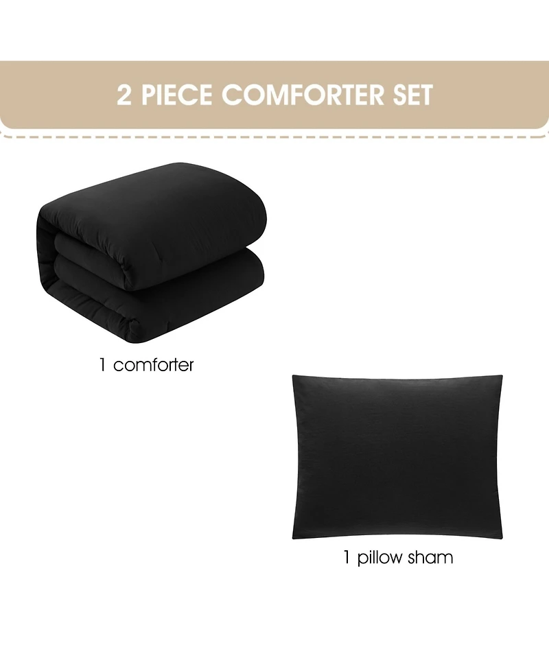 Stratford Park Anaya Solid 3-Pc. Comforter Set