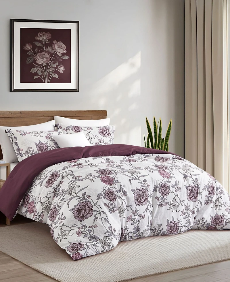 Stratford Park Rita Floral 3-Pc. Comforter Set