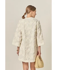 English Factory Oasis High Neck Lace Detailed Midi Dress