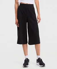 Id Ideology Women's Ribbed Wide-Leg Cropped Pull-On Pants, Macy's Exclusive