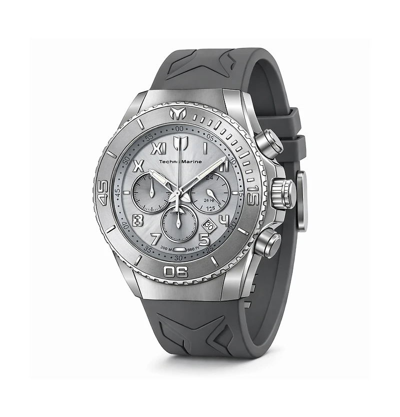 Technomarine Men's Tm-225001 Manta Quartz VD53 Silver Dial Watch