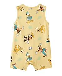 Disney Baby Boys' Mickey and Friends Character-Print Romper, 2-Pack